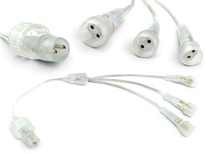 2-Pin Kabelverteiler für Lichterketten transparent DC System