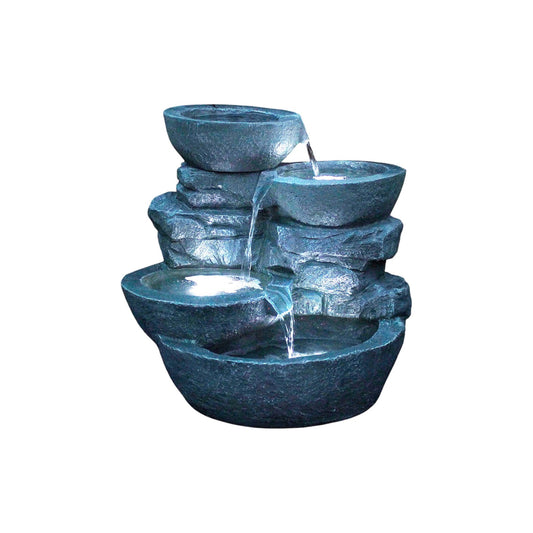Springbrunnen Cascades mit LED-Beleuchtung Gartenbrunnen Zimmerbrunnen