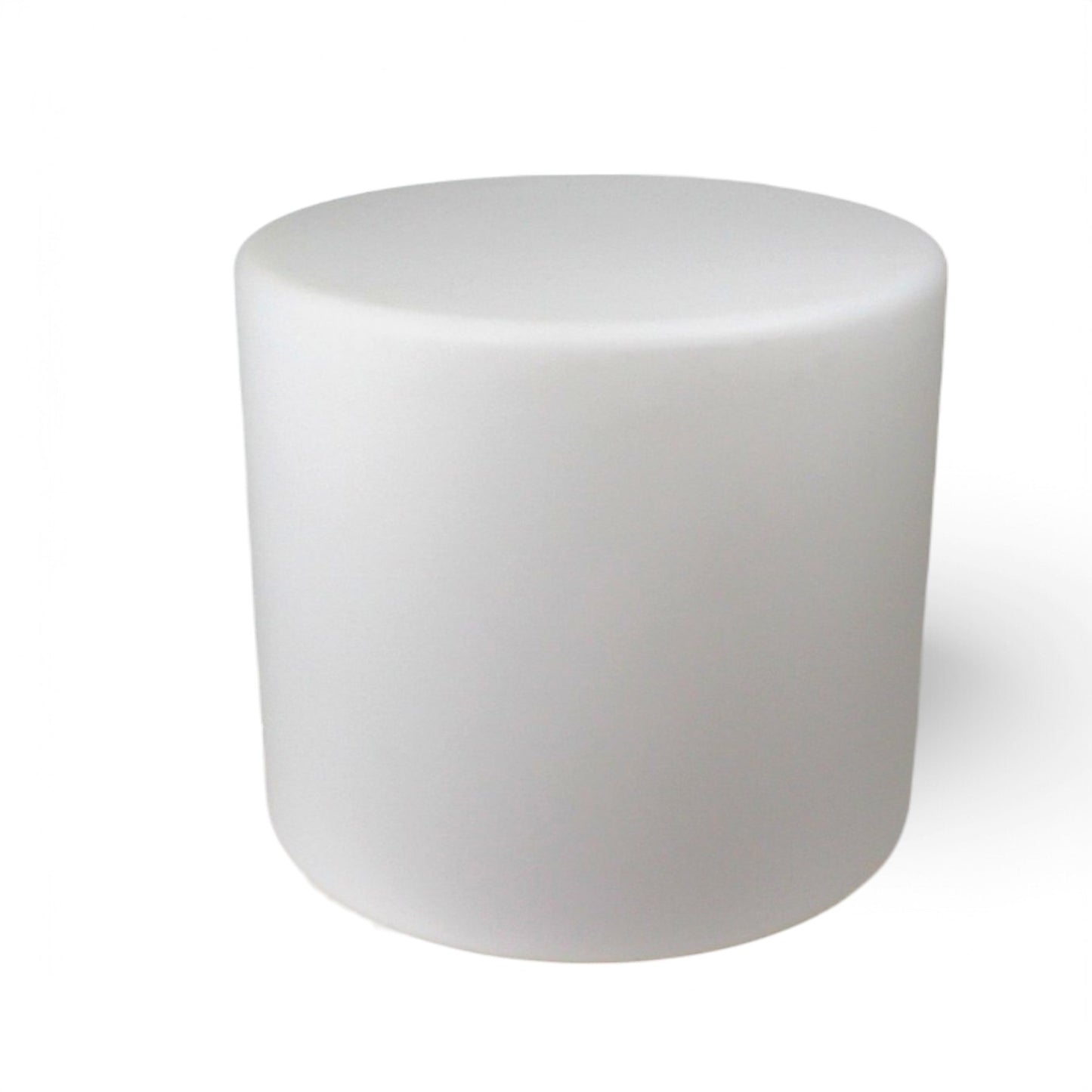LED Hocker 45 cm hoch & 50 cm Ø Stylischer Leuchthocker Beistelltisch, Akku & Fernbedienung Lounge Möbel