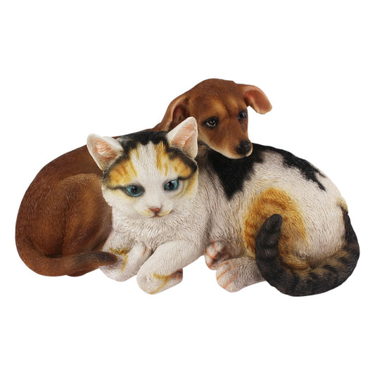 Tierfigur Hund und Katze Gartenfigur 34cm