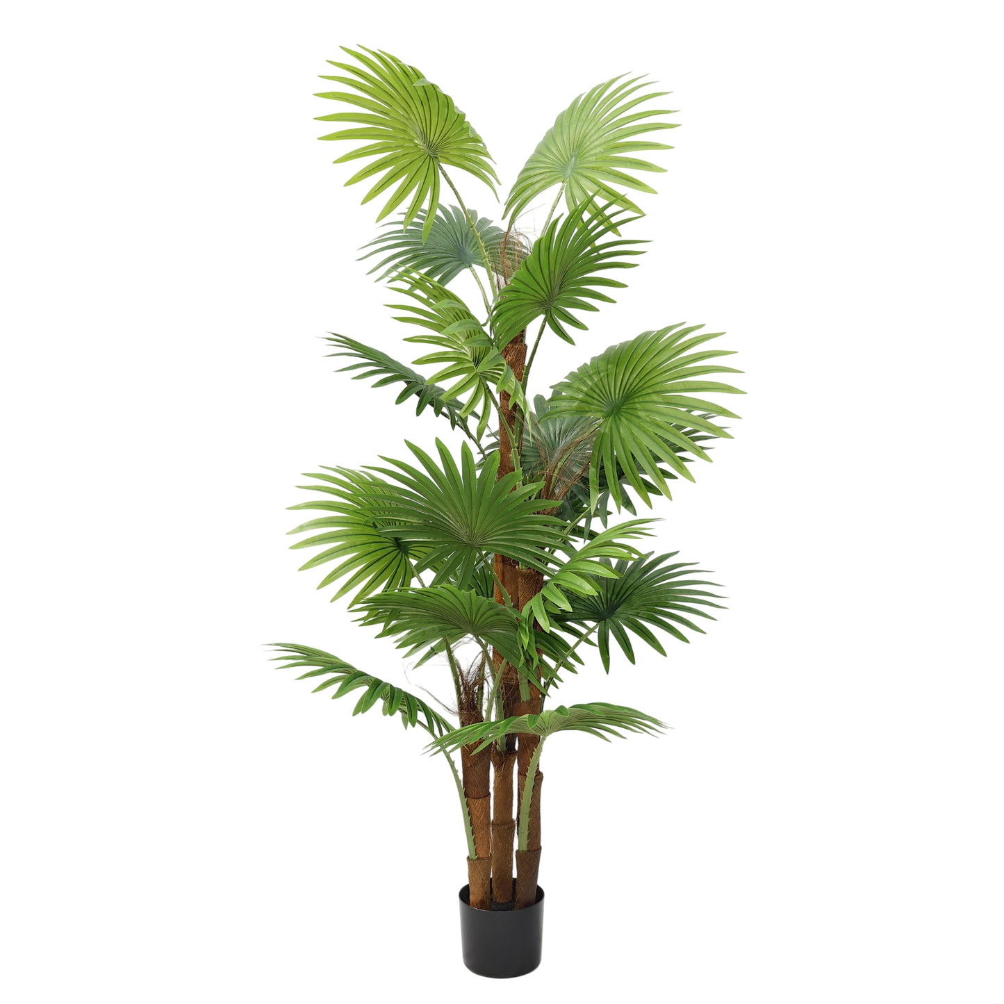 Künstlicher Palme 160 cm im Topf Fächerpalme Kunstpflanze groß Pflanze Dekoration Kunstbaum