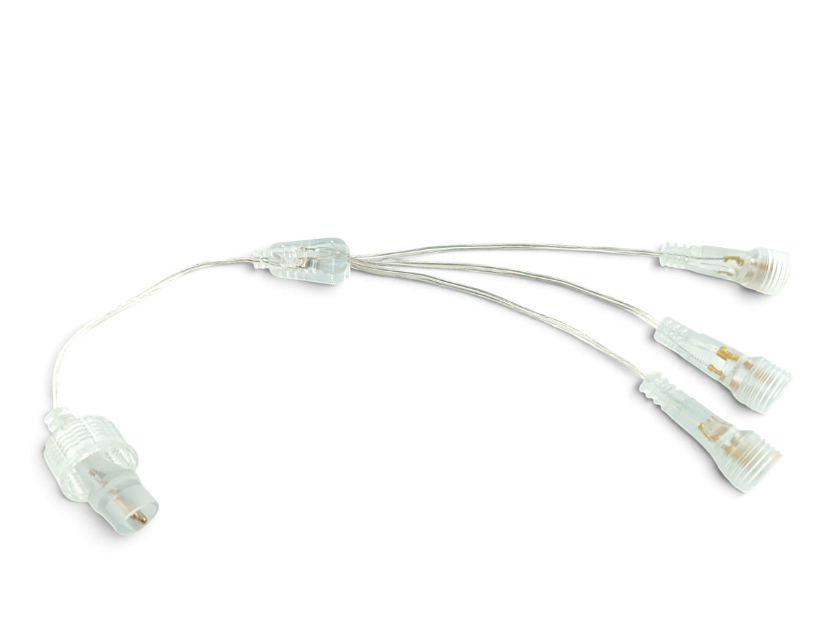 2-Pin Kabelverteiler für Lichterketten transparent DC System