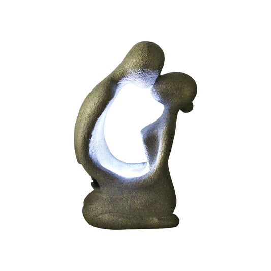 Moderner Springbrunnen BK701 Zimmerbrunnen Gartenbrunnen mit Beleuchtung Granit Optik