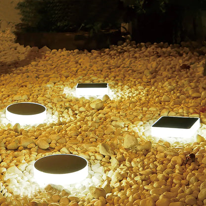 Design Solarleuchte rund 15 cm Tischlampe Gartenlampe kabellos Wandlampe Solarampe Tischlampe