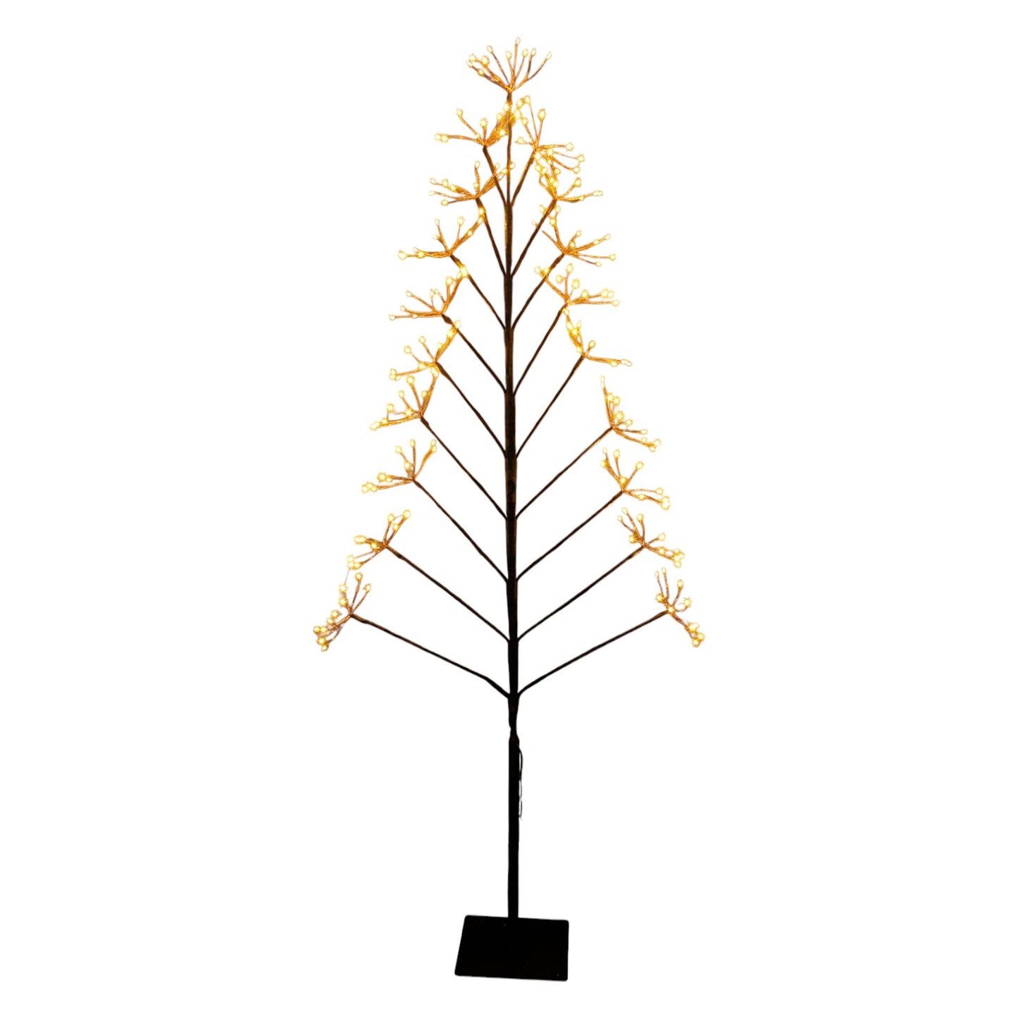 LED Baum elegance Feuerwerk Kupfer Leuchtbaum warmweiß Dekoleuchte