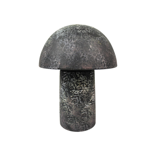 Tischlampe Pilz 23x30 cm Keramik in Steinoptik Nachttischlampe Tischleuchte