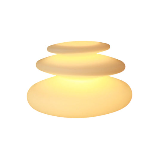 Design Leuchten Arnusa Oasis Lights Tischleuchte, mit Fernbedienung! Gartenlampe Nachttischlampe (Flatstones (42x42x29cm))