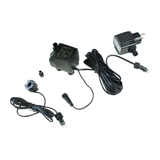 Springbrunnen Pumpe mit Beleuchtung 1 LED Spot Teichpumpe Tauchpumpe Wasserpumpe