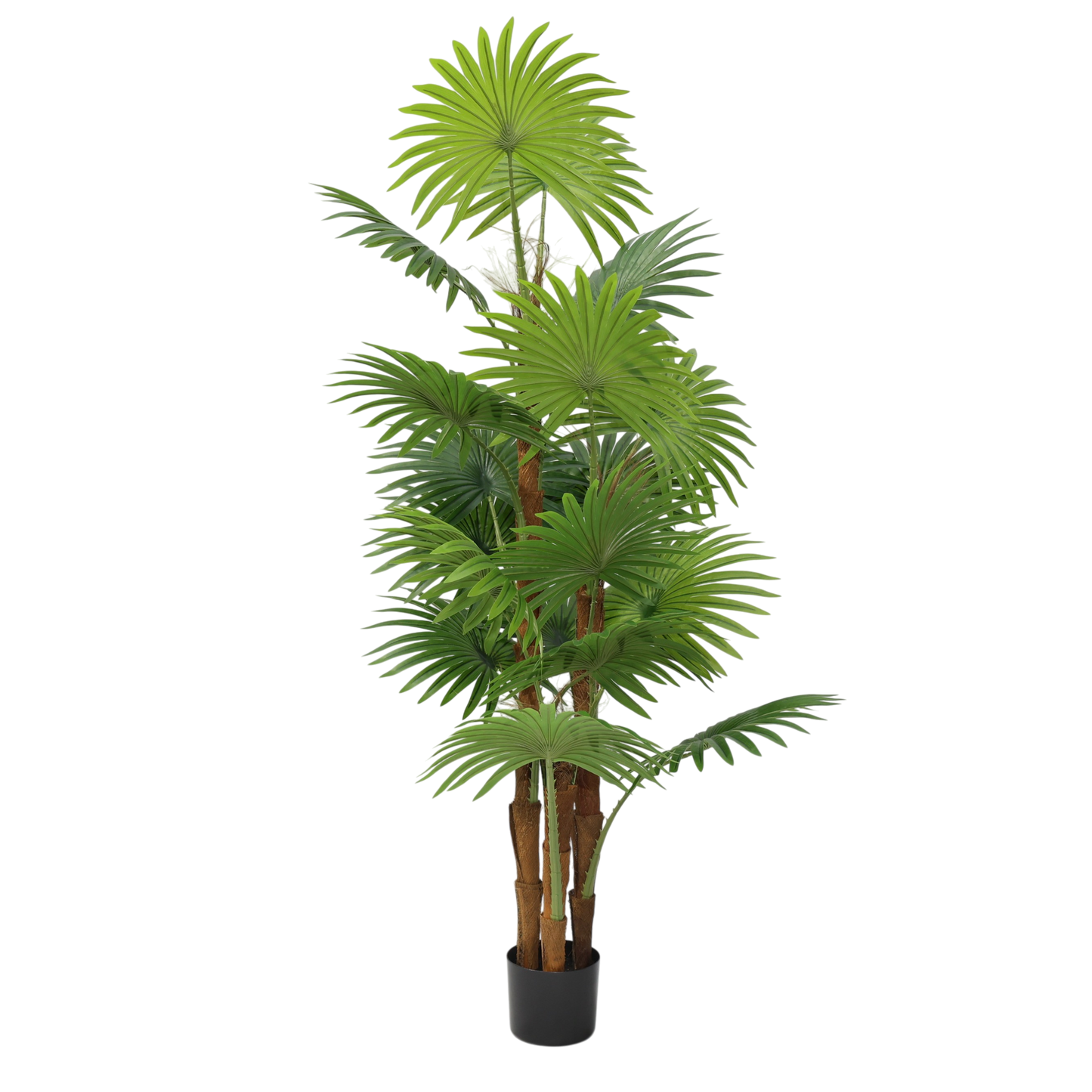 Künstlicher Palme 160 cm im Topf Fächerpalme Kunstpflanze groß Pflanze Dekoration Kunstbaum