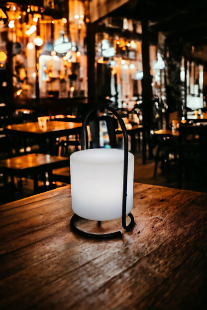 LED Akku Tischlampe mit Fernbedienung Farbwechsel kabellos Dekoleuchte USB
