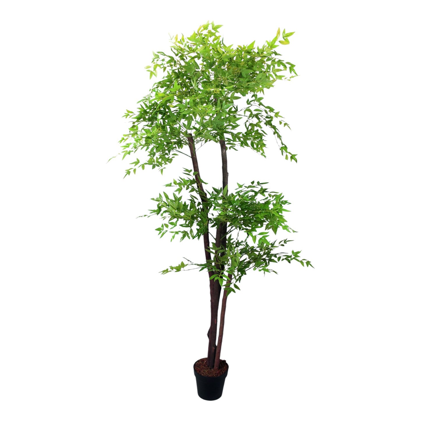 Künstlicher Himmelsbambus 190cm Nandina Tree Kunstbaum Kunstpflanze im Topf