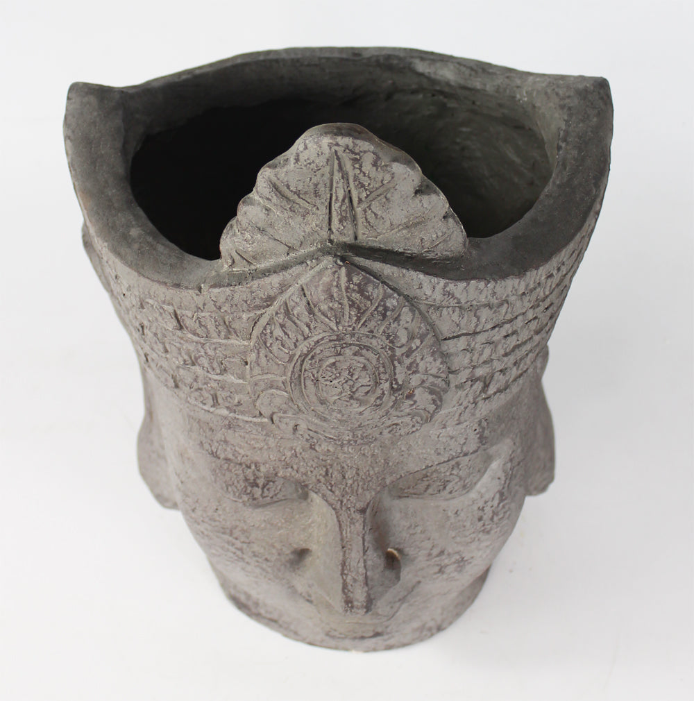 Blumentopf Buddha Kopf Pflanztopf Groß Büste Kunststein
