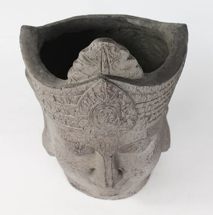 Blumentopf Buddha Kopf Pflanztopf Groß Büste Kunststein