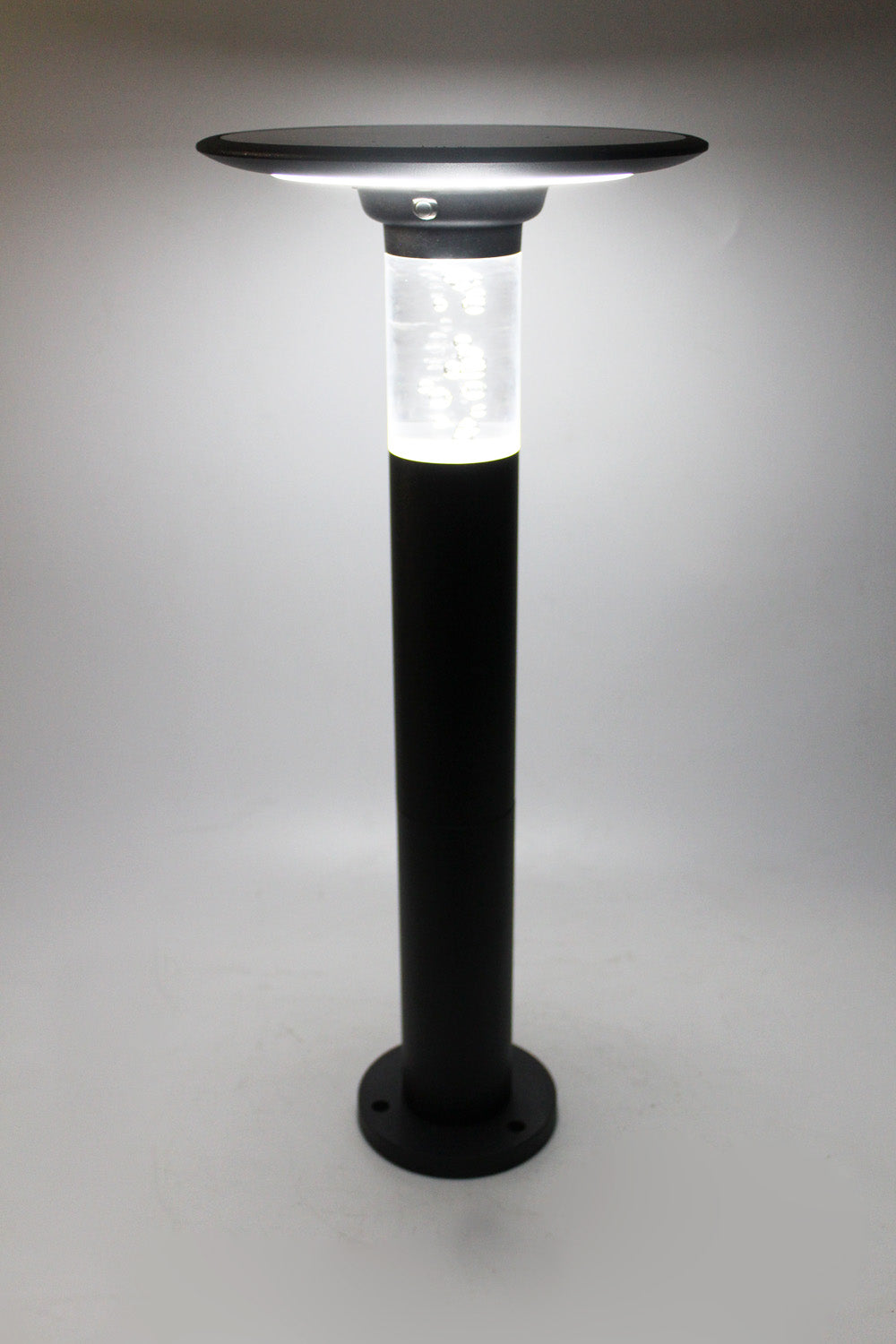 LED Solar Gartenleuchte Bubble 55cm moderne Gartenlampe Aluminium