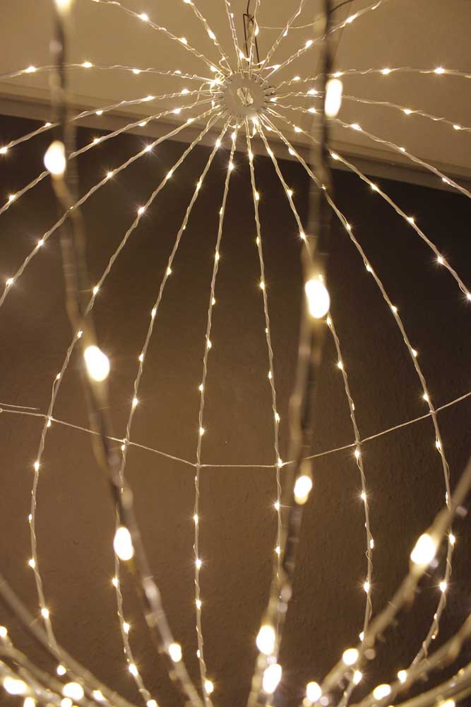 LED Leuchtkugel 30 cm faltbar Weihnachtsbeleuchtung LED Ball 200 LED – arnusa