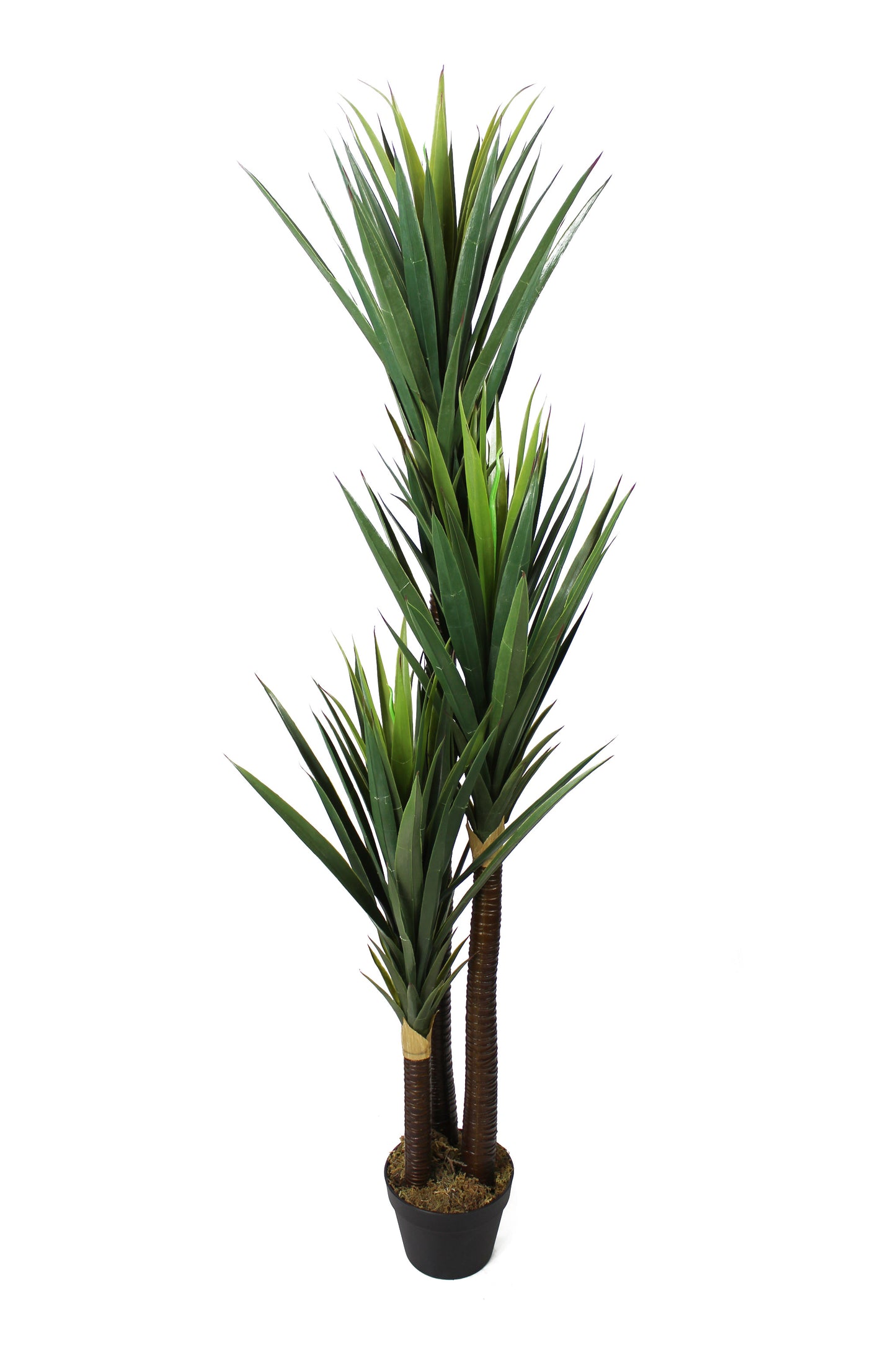 Künstliche Yucca Palme 150 cm 153 Blätter Kunstpalme Kunstpflanze