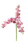 Künstliche Orchidee Rosa 3er Set Kunstpflanze Zweig