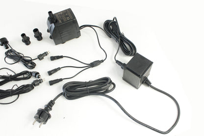 Springbrunnen Pumpe mit 3x LED Beleuchtung Wasserpumpe Tauchpumpe Teichpumpe