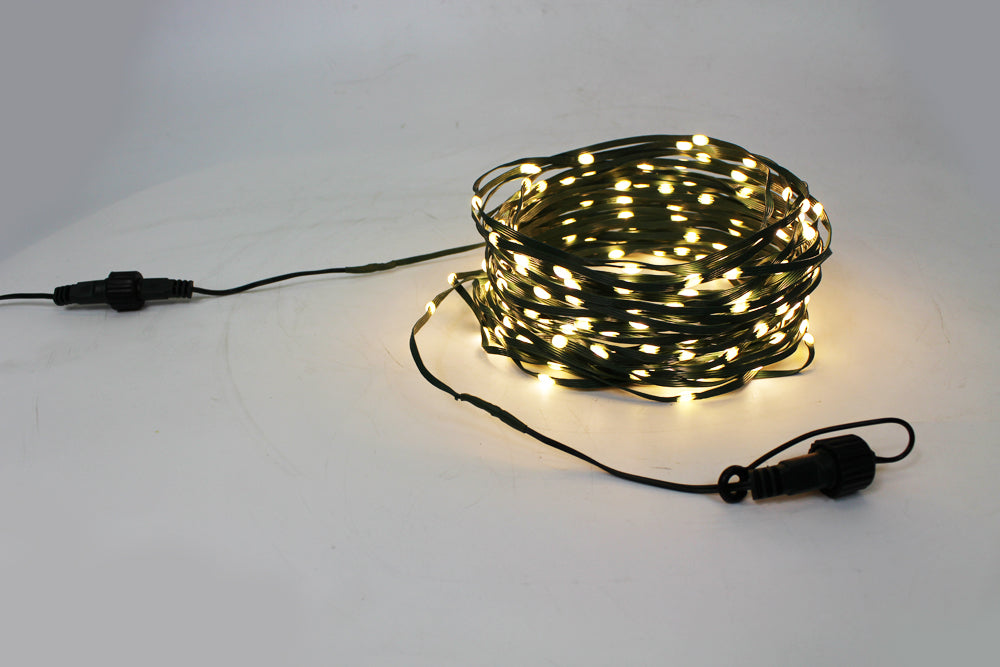 LED SMD Lichterkette 20m warmweiß 200 LED erweiterbar innen und außen
