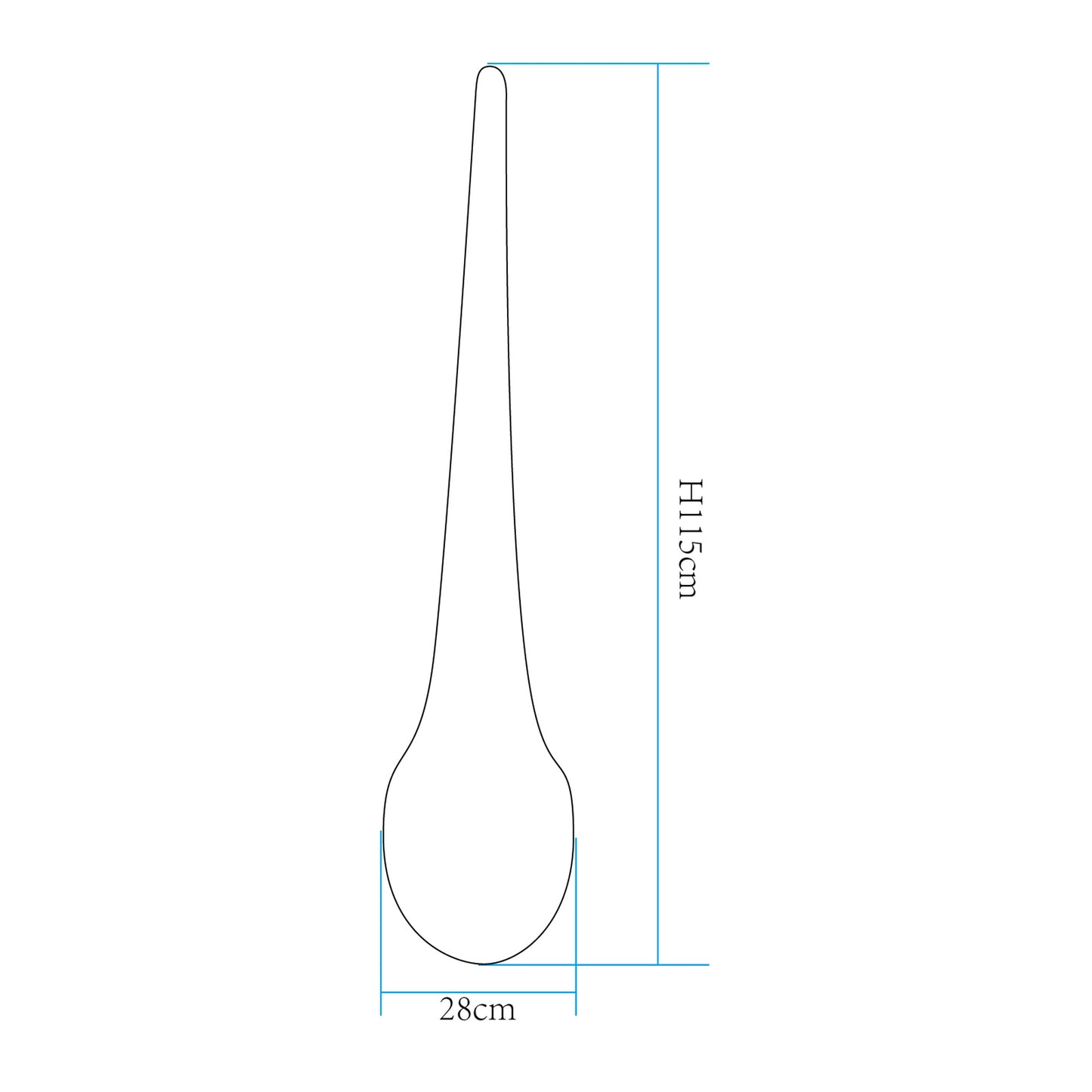 Design Stehlampe 115 x 28 cm Farbwechsel mit Akku kabellos Lampe Innen und Außen Dekoleuchte