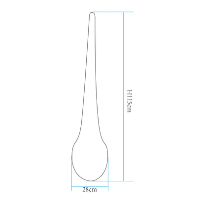 Design Stehlampe 115 x 28 cm Farbwechsel mit Akku kabellos Lampe Innen und Außen Dekoleuchte