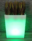 Großer LED Blumenkübel beleuchtet RGB mit Fernbedienung Pflanzkübel modern Blumentopf Akku und Netzkabel