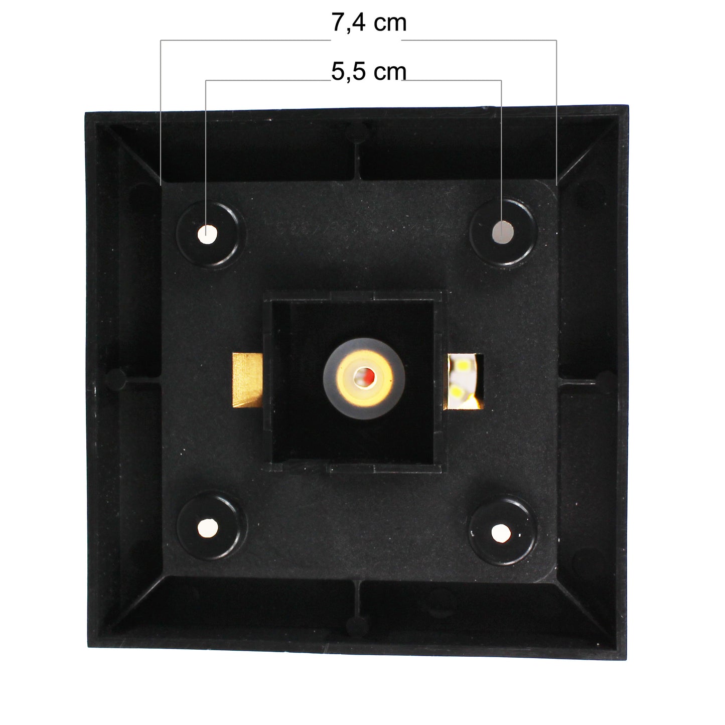 Solarlampe Pfosten Lampe Zaunbeleuchtung Pfostenleuchte 10x10x14 cm mit Fernbedienung Solarleuchte 3,7V 1200 mAh