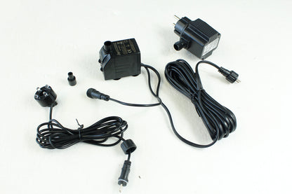 Springbrunnen Pumpe mit Beleuchtung 1 LED Spot Teichpumpe Tauchpumpe Wasserpumpe