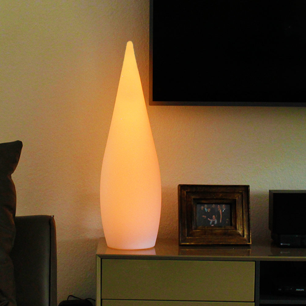 Stehlampe Arnusa Oasis Lights Kegelleuchte Design Lampe mit Fernbedienung und Akku-Funktion LED (Kegelleuchte (24x80cm))