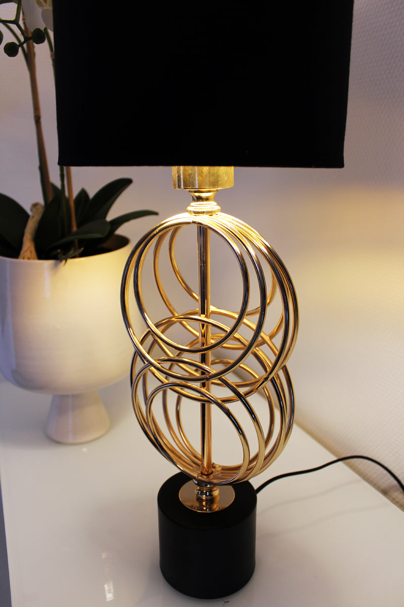 Tischlampe Kupfer farben Designlampe 60cm Tischleuchte