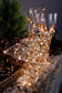 LED Leuchtstern mit künstlichen Bernstein 45x45x7 cm Stern Weihnachtsstern zum Hängen oder Stellen