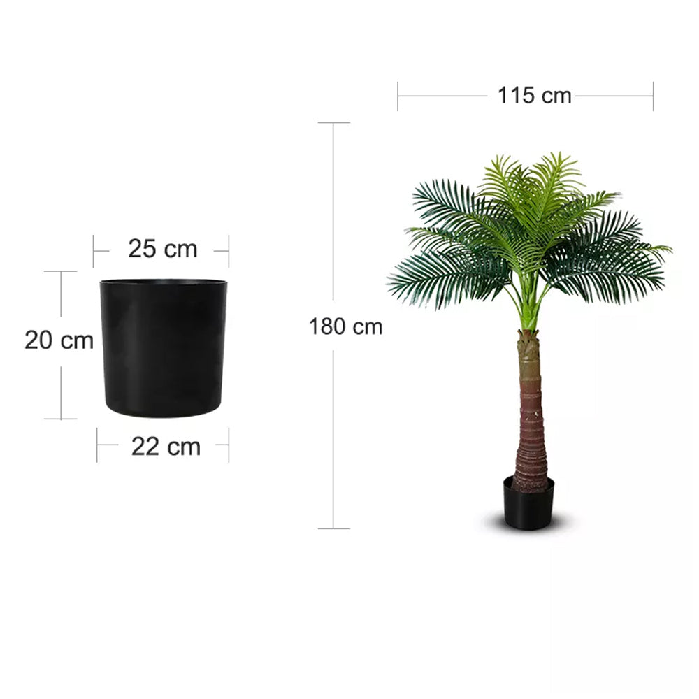 Künstliche Palme 180 cm Areca Palme Kunstpalme KP204 Kunstpflanze