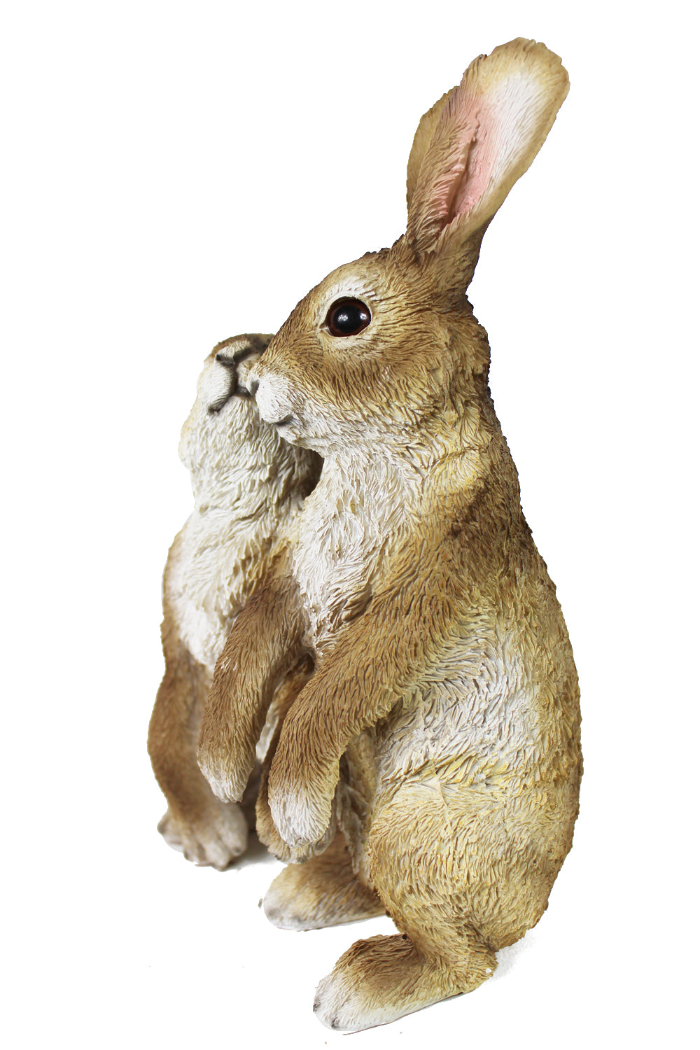 Gartenfigur Hasen Pärchen Tierfigur Kaninchen 27 cm
