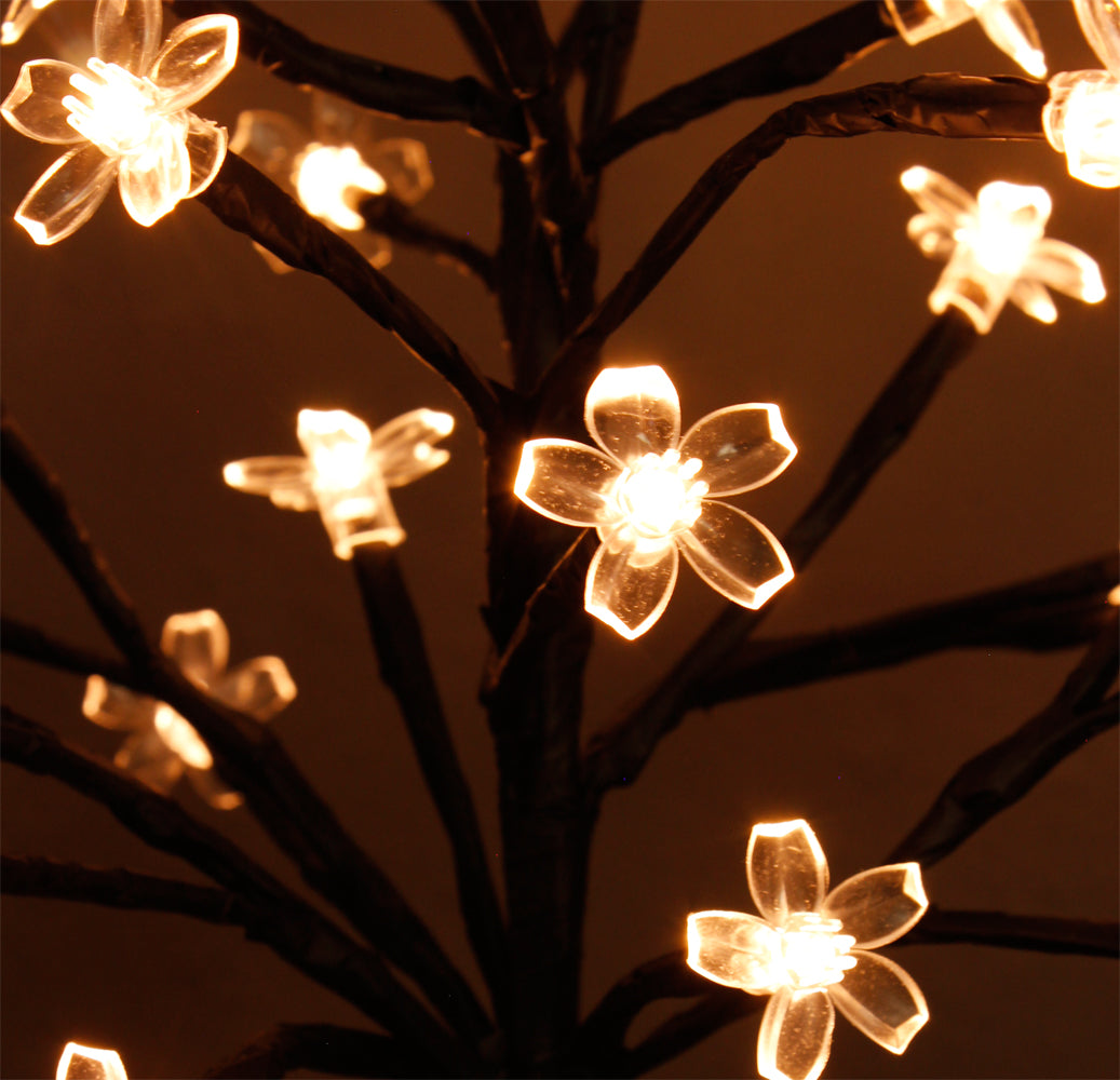 LED Baum Kirschblüte 36 cm warmweiß batteriebetrieben Tischleuchte Dekolicht