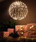 LED Leuchtkugel 30 cm faltbar Weihnachtsbeleuchtung LED Ball 200 LED