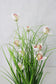 Künstliches Gras mit weißen Magnolien Blüten 40cm Kunstgras