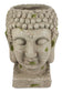 Blumentopf Buddha Kopf Pflanztopf Groß Büste Kunststein Gartenfigur Dekofigur