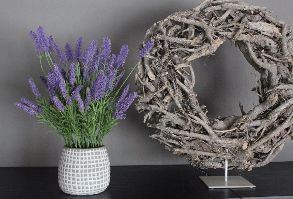 Künstlicher Lavendel im Topf 40cm Kunstpflanze