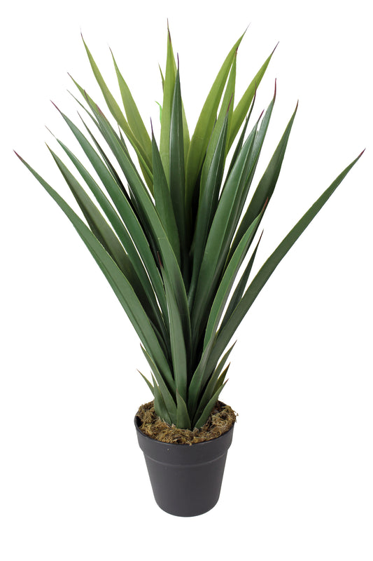 Künstliche Yucca Palme 60 cm 51 Blätter Kunstpflanze Kunstpalme im Topf künstliche Pflanze