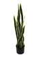 Künstliche Grüne Sansevieria Trifasciata 95 cm Kunstpflanze