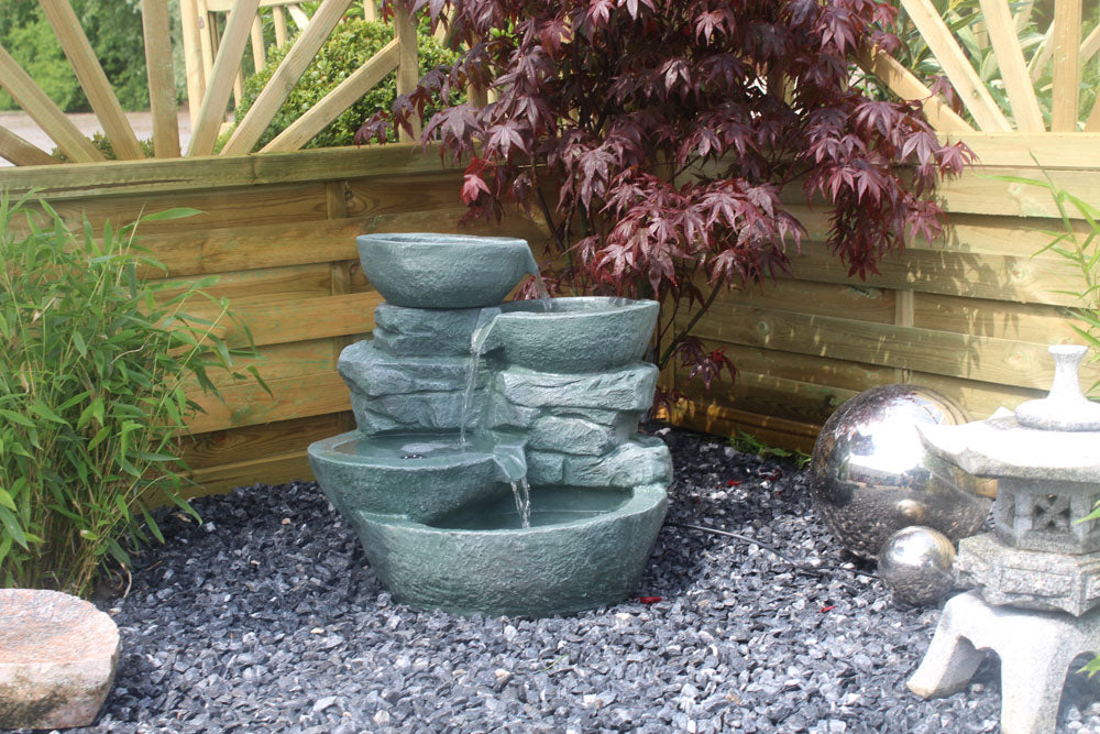 Springbrunnen Cascades mit LED-Beleuchtung Gartenbrunnen Zimmerbrunnen