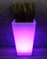 Großer LED Blumenkübel 69,5 x 45 cm beleuchtet RGB mit Fernbedienung Pflanzkübel modern Blumentopf Akku und Netzkabel Indoor § Outdoor