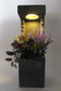 beleuchteter Blumentopf Solarleuchte Pflanzkübel 22x22x69 cm