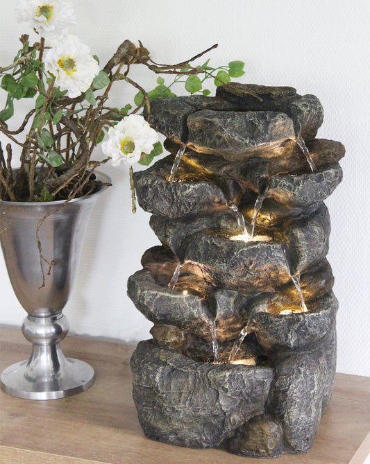 Springbrunnen Victoria BK802 Zimmerbrunnen Gartenbrunnen In und Outdoor mit Beleuchtung