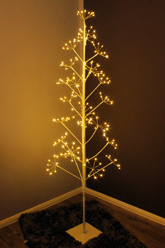 LED Baum Feuerwerk 180 cm 192 LED warmweiß Leuchtbaum