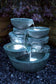 Springbrunnen Cascades mit LED-Beleuchtung Gartenbrunnen Zimmerbrunnen