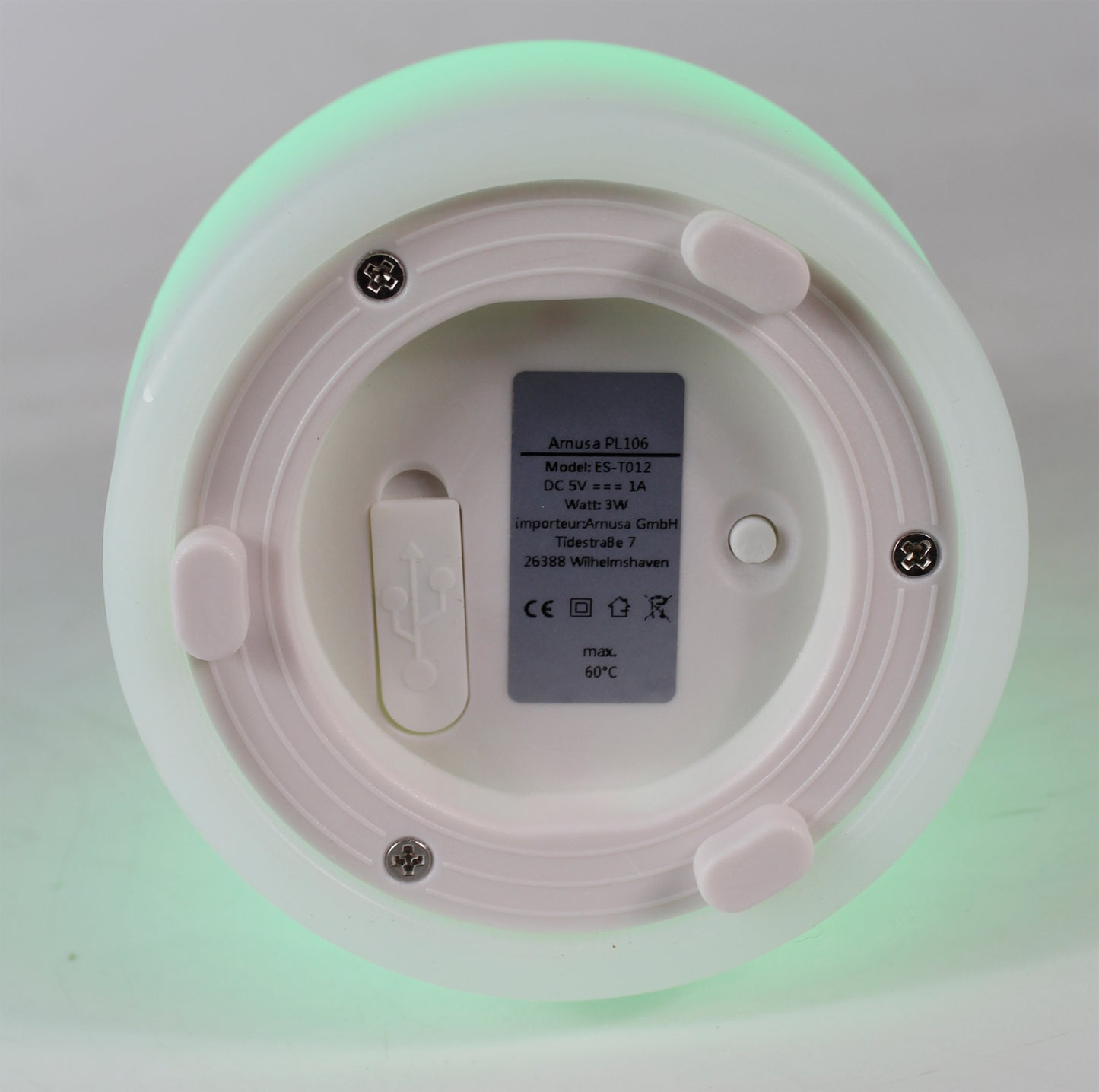 LED Kegellampe 21x11 cm RGB Kabellos Akku mit Fernbedienung Saunalampe Tischlampe