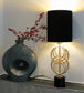 Tischlampe Kupfer farben Designlampe 60cm Tischleuchte