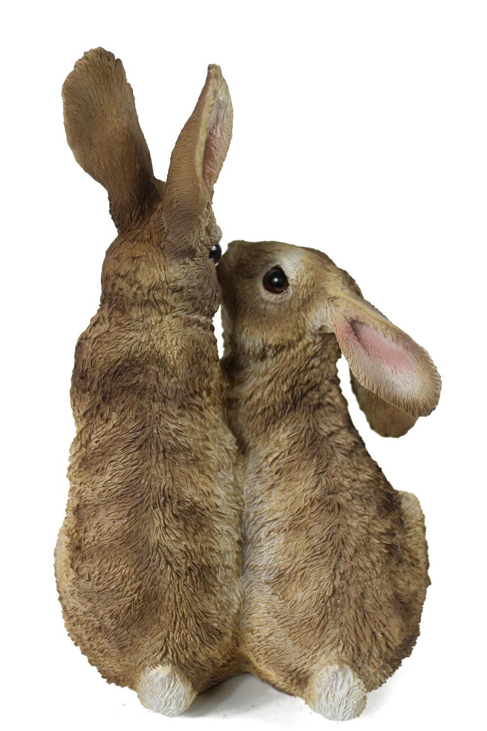 Gartenfigur Hasen Pärchen Tierfigur Kaninchen 27 cm