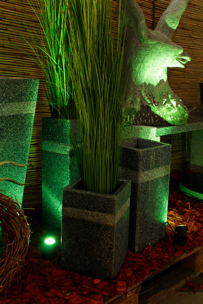 Teichbeleuchtung 3er Set LED Springbrunnenbeleuchtung Gartenstrahler Wasserdicht Unterwasserstrahler